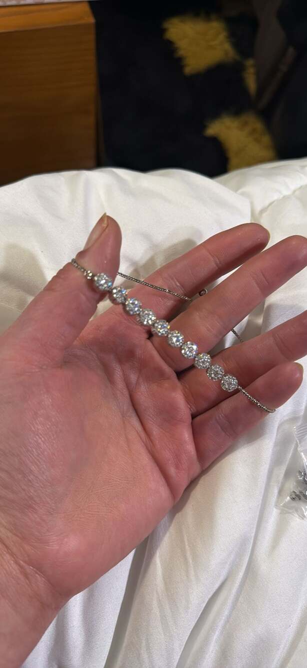 Forever Grown Diamonds Lab-Grown Diamond Bracelet (1 ct. t.w.) in Sterling Silve
